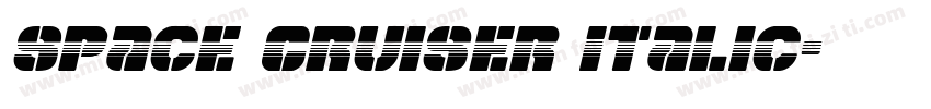 Space Cruiser Italic字体转换